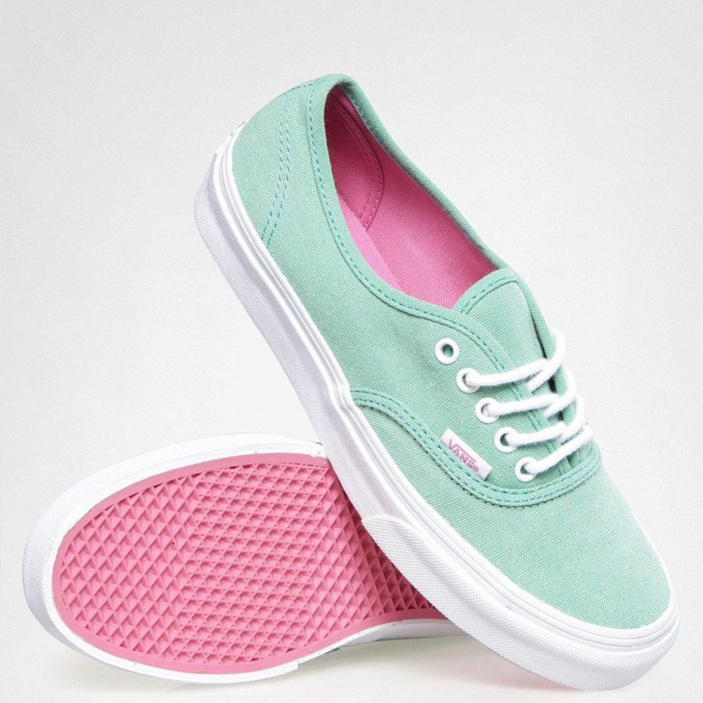 Pink and Teal Vans Women’s Size 7